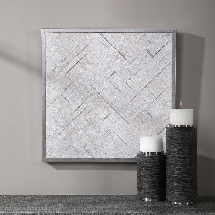 Redondo Wall Decor Brushed Silver-Mirrors/Pictures-Uttermost-Lighting Design Store