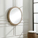 Carbet Mirror Banana Leaf And Matte White-Mirrors/Pictures-Uttermost-Lighting Design Store