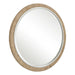 Carbet Mirror Banana Leaf And Matte White-Mirrors/Pictures-Uttermost-Lighting Design Store