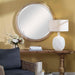 Carbet Mirror Banana Leaf And Matte White-Mirrors/Pictures-Uttermost-Lighting Design Store
