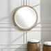 Carbet Mirror Banana Leaf And Matte White-Mirrors/Pictures-Uttermost-Lighting Design Store