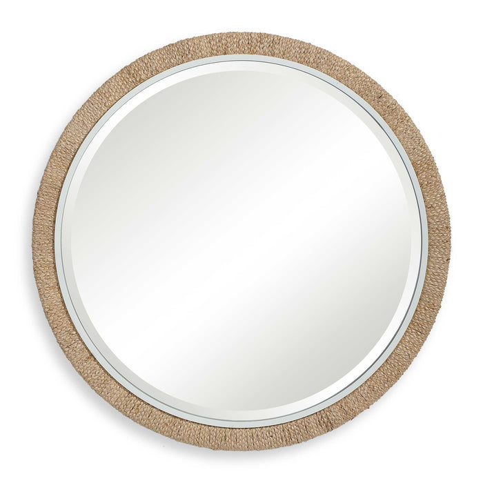 Carbet Mirror Banana Leaf And Matte White-Mirrors/Pictures-Uttermost-Lighting Design Store