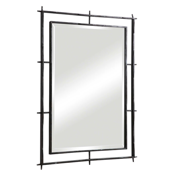 Ironworks Mirror Ebony-Mirrors/Pictures-Uttermost-Lighting Design Store
