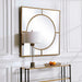 Stanford Mirror Brushed Gold-Mirrors/Pictures-Uttermost-Lighting Design Store