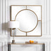 Stanford Mirror Brushed Gold-Mirrors/Pictures-Uttermost-Lighting Design Store