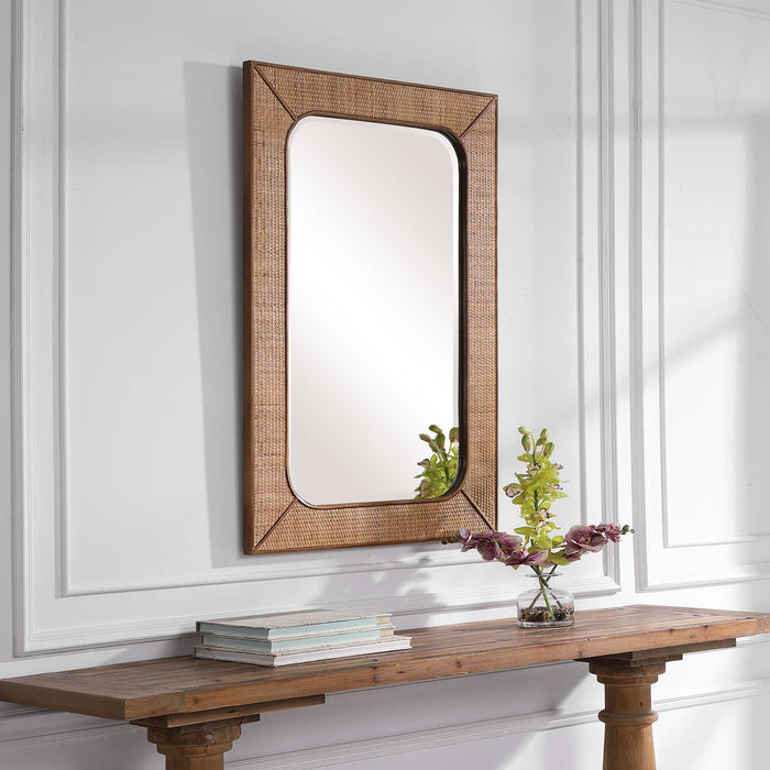 Tahiti Mirror Maple Stain-Mirrors/Pictures-Uttermost-Lighting Design Store