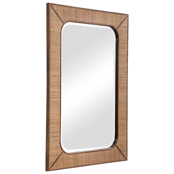 Tahiti Mirror Maple Stain-Mirrors/Pictures-Uttermost-Lighting Design Store