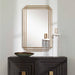Amherst Mirror Brushed Gold With Silver Highlights-Mirrors/Pictures-Uttermost-Lighting Design Store