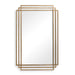 Amherst Mirror Brushed Gold With Silver Highlights-Mirrors/Pictures-Uttermost-Lighting Design Store