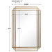 Amherst Mirror Brushed Gold With Silver Highlights-Mirrors/Pictures-Uttermost-Lighting Design Store