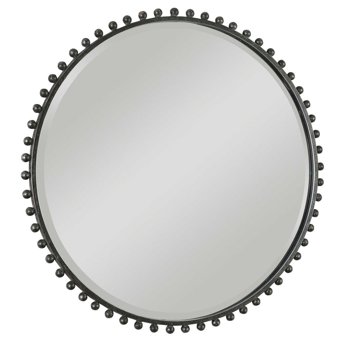 Taza Mirror Black With Silver Highlights-Mirrors/Pictures-Uttermost-Lighting Design Store