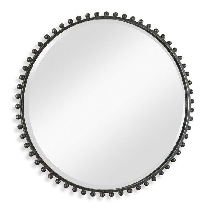 Taza Mirror Black With Silver Highlights-Mirrors/Pictures-Uttermost-Lighting Design Store