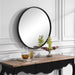 Belham Mirror Aged Black-Mirrors/Pictures-Uttermost-Lighting Design Store