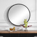 Belham Mirror Aged Black-Mirrors/Pictures-Uttermost-Lighting Design Store