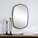 Duronia Mirror Satin Black-Mirrors/Pictures-Uttermost-Lighting Design Store