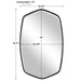 Duronia Mirror Satin Black-Mirrors/Pictures-Uttermost-Lighting Design Store