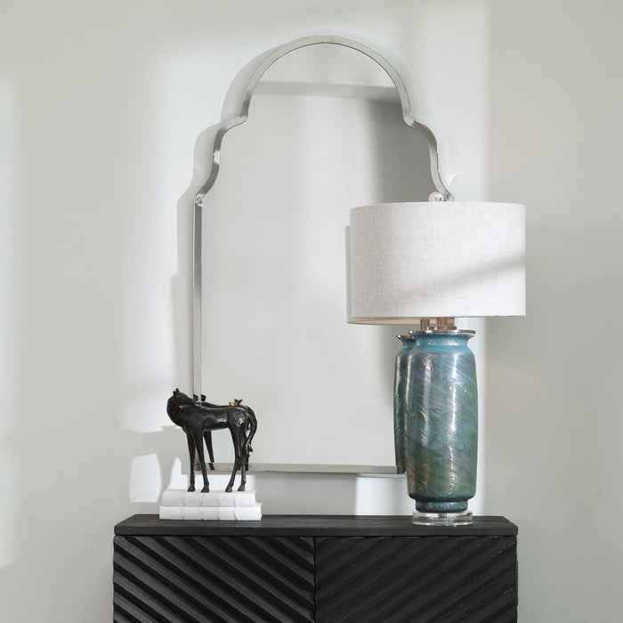 Brayden Mirror Polished Nickel-Mirrors/Pictures-Uttermost-Lighting Design Store