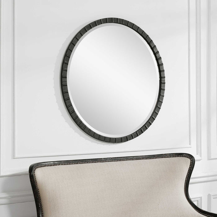 Dandridge Mirror Matte Black-Mirrors/Pictures-Uttermost-Lighting Design Store