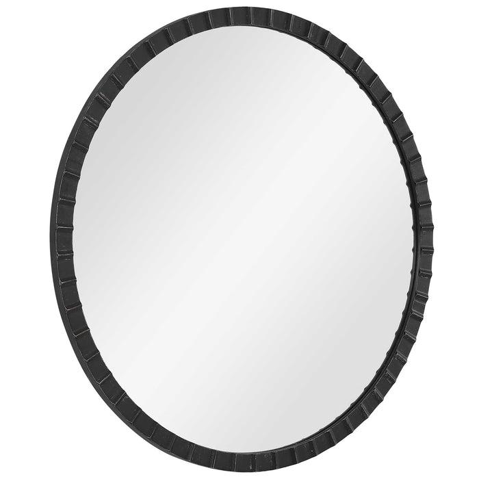 Dandridge Mirror Matte Black-Mirrors/Pictures-Uttermost-Lighting Design Store