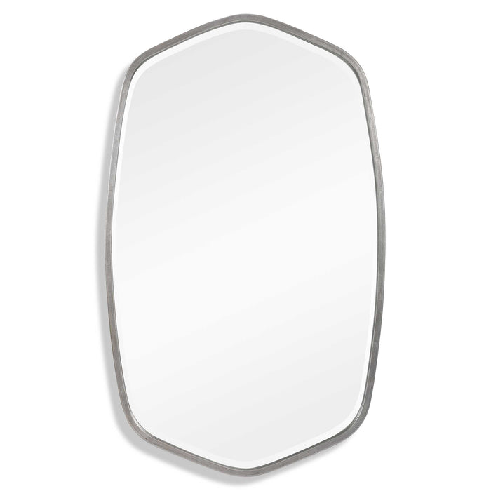 Duronia Mirror Brushed Silver-Mirrors/Pictures-Uttermost-Lighting Design Store