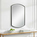 Shield Mirror Satin Black-Mirrors/Pictures-Uttermost-Lighting Design Store