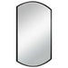 Shield Mirror Satin Black-Mirrors/Pictures-Uttermost-Lighting Design Store