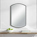 Shield Mirror Satin Black-Mirrors/Pictures-Uttermost-Lighting Design Store