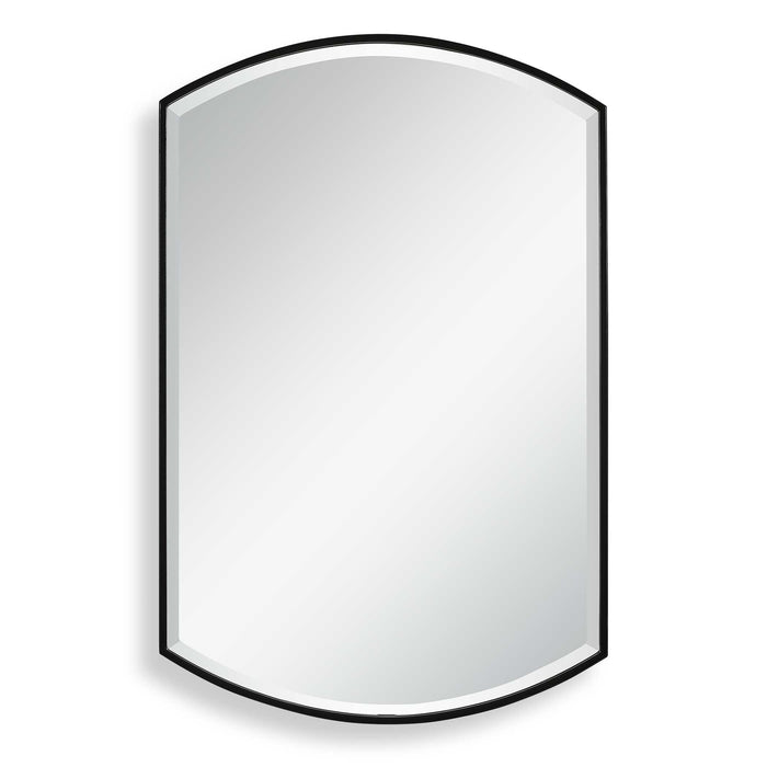 Shield Mirror Satin Black-Mirrors/Pictures-Uttermost-Lighting Design Store