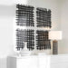 Gridlines Wall Decor Matte Black-Mirrors/Pictures-Uttermost-Lighting Design Store
