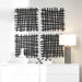 Gridlines Wall Decor Matte Black-Mirrors/Pictures-Uttermost-Lighting Design Store