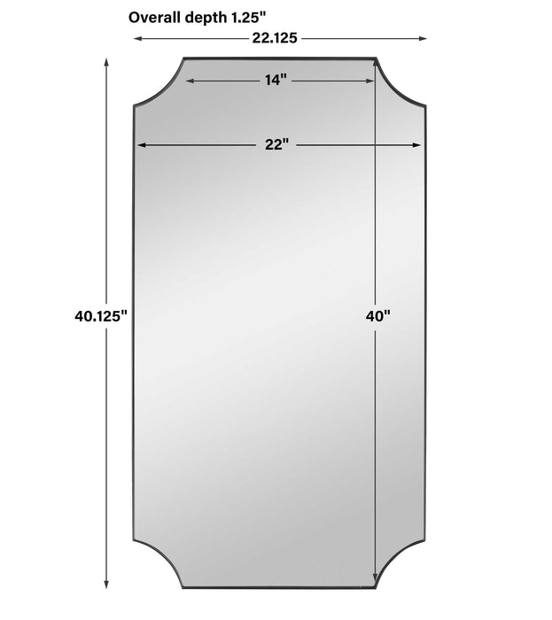 Lennox Mirror Solid Iron-Mirrors/Pictures-Uttermost-Lighting Design Store