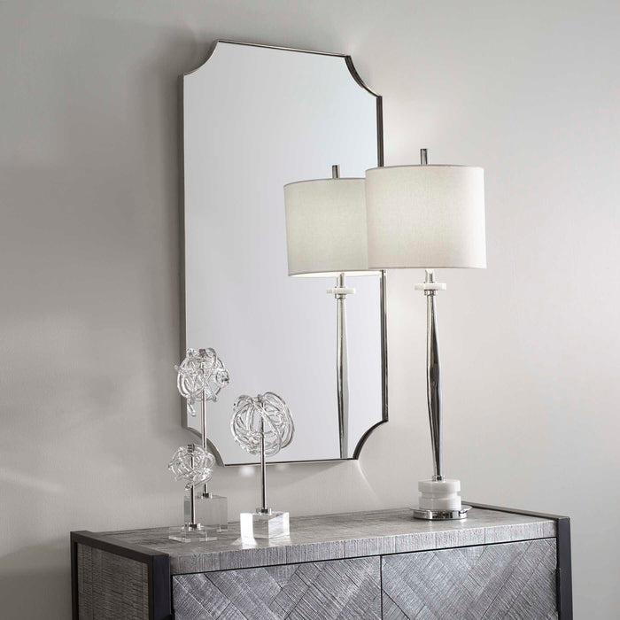 Lennox Mirror Stainless Steel-Mirrors/Pictures-Uttermost-Lighting Design Store