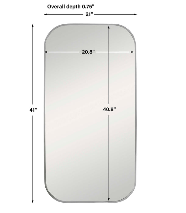 Taft Mirror Polished Nickel-Mirrors/Pictures-Uttermost-Lighting Design Store