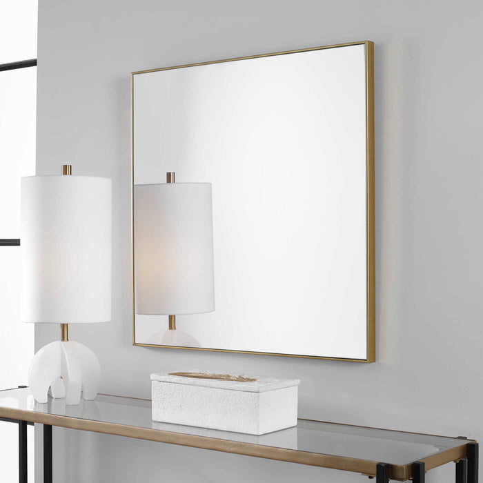 Alexo Mirror Brushed Gold-Mirrors/Pictures-Uttermost-Lighting Design Store