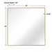 Alexo Mirror Brushed Gold-Mirrors/Pictures-Uttermost-Lighting Design Store