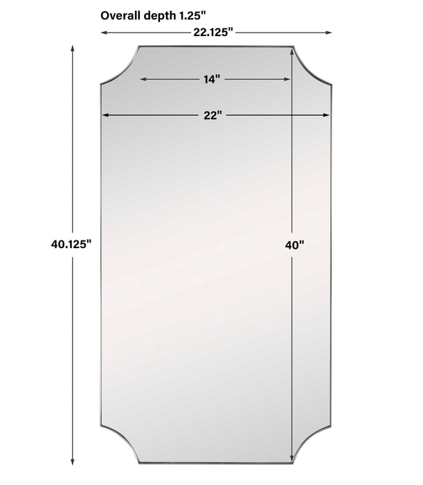 Lennox Mirror Stainless Steel-Mirrors/Pictures-Uttermost-Lighting Design Store