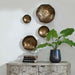 Lucky Wall Bowls, S/4 Vintage Brass-Mirrors/Pictures-Uttermost-Lighting Design Store