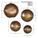 Lucky Wall Bowls, S/4 Vintage Brass-Mirrors/Pictures-Uttermost-Lighting Design Store