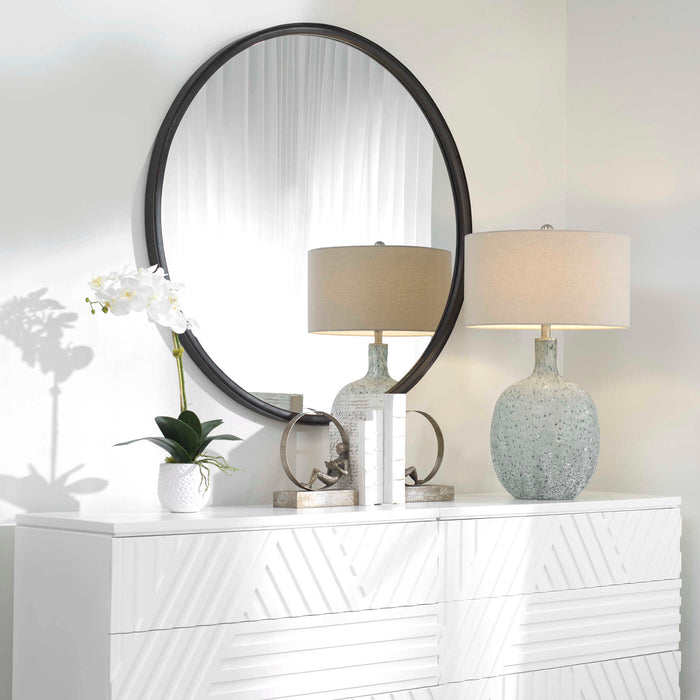 Dawsyn Mirror Aged Black-Mirrors/Pictures-Uttermost-Lighting Design Store