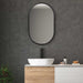 Varina Mirror Satin Black-Mirrors/Pictures-Uttermost-Lighting Design Store