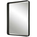 Crofton Mirror Satin Black-Mirrors/Pictures-Uttermost-Lighting Design Store