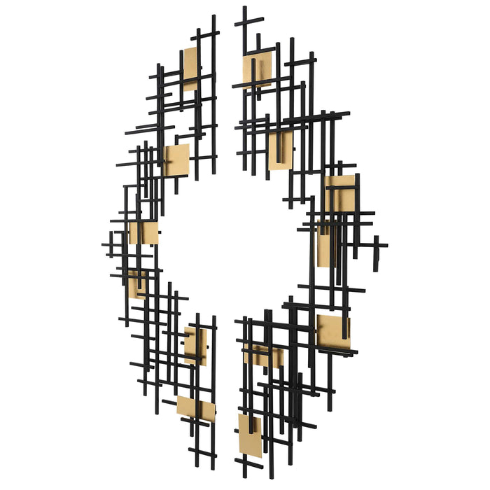 Reflection Wall Decor Matte Black-Mirrors/Pictures-Uttermost-Lighting Design Store