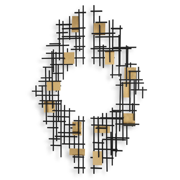 Reflection Wall Decor Matte Black-Mirrors/Pictures-Uttermost-Lighting Design Store