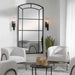 Camber Mirror Satin Black-Mirrors/Pictures-Uttermost-Lighting Design Store