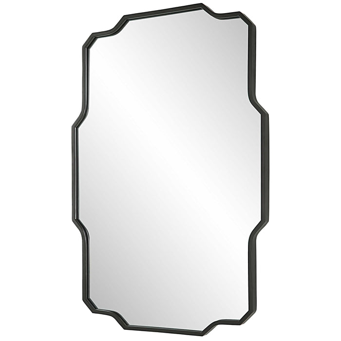 Casmus Mirror Matte Black-Mirrors/Pictures-Uttermost-Lighting Design Store