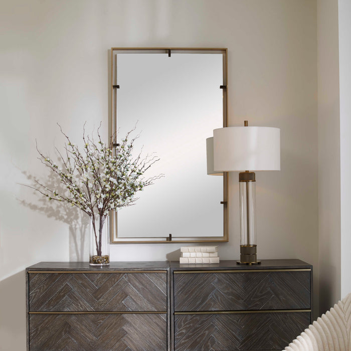 Egon Mirror Gold-Mirrors/Pictures-Uttermost-Lighting Design Store