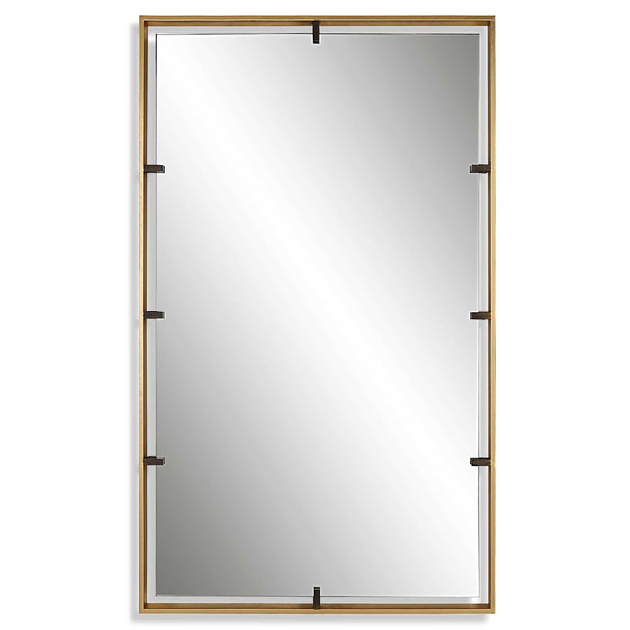 Egon Mirror Gold-Mirrors/Pictures-Uttermost-Lighting Design Store
