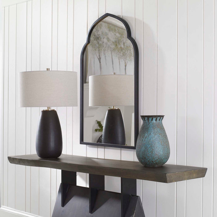 Kenitra Mirror Matte Black-Mirrors/Pictures-Uttermost-Lighting Design Store