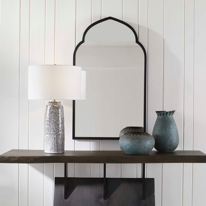 Kenitra Mirror Matte Black-Mirrors/Pictures-Uttermost-Lighting Design Store
