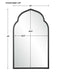 Kenitra Mirror Matte Black-Mirrors/Pictures-Uttermost-Lighting Design Store